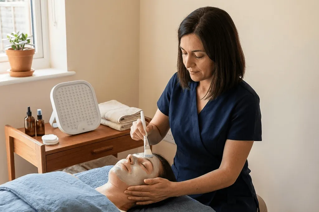 Tratamiento facial a domicilio en Abando